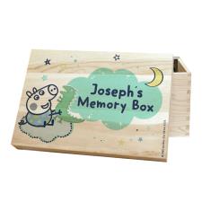 Personalised Peppa Pig George Pig Memory Box